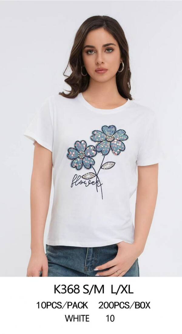 Bluzki damskie Roz S/M-L/XL, 1 kolor Paczka 10 szt